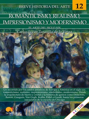 cover image of Breve historia del romanticismo, realismo, impresionismo y modernismo